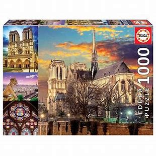 Educa Borras Notre Dame Collage 1000 Piece Jigsaw Puzzle