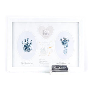 HELLO BABY HANDPRINT FRAME -CHRISTENING/WELCOME TO THE WORLD