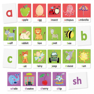 Headu Montessori Flashcards Tactile and Phonics Alphabet