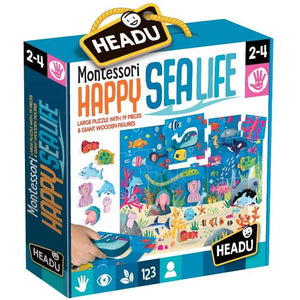 Headu puzzle Montessori Happy Sea Life