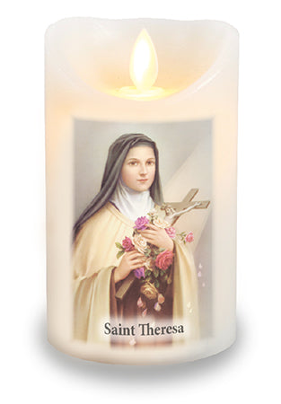 LED Candle Scented Wax Timer St.Theresa (86691)