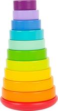 Load image into Gallery viewer, Legler Stacking Tower, large Rainbow
