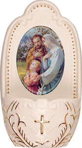 Porcelain Font 5 1/4 inch - Holy Family