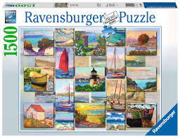 Ravensburger Coastal Collage 1500 piece Jigsaw Puzzle