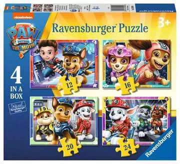 Ravensburger Paw Patrol The Movie 4 in a Box (12, 16, 20, 24 piece) Jigsaw Puzzles