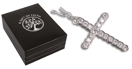 Sterling Silver Cross & Chain/Gift Boxed (69164)