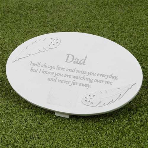 THOUGHTS OF YOU RESIN MEMORIAL PLAQUE - DAD