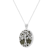 Load image into Gallery viewer, Tree Of Life Connemara Marble Pendant With Irish Sterling Silver
