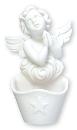 White Resin Font/5 inch-Guardian Angel (3085)
