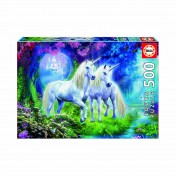 Unicorns in the Forest 500 piece Jigsaw Puzzle 