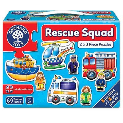 Rescue squad 2 & 3 piece jigsaw puzzle